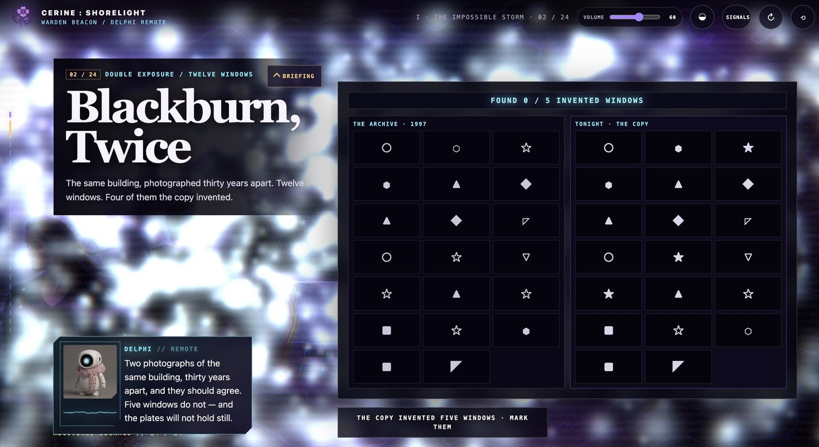 Cerine &middot; Shorelight: An interactive companion
